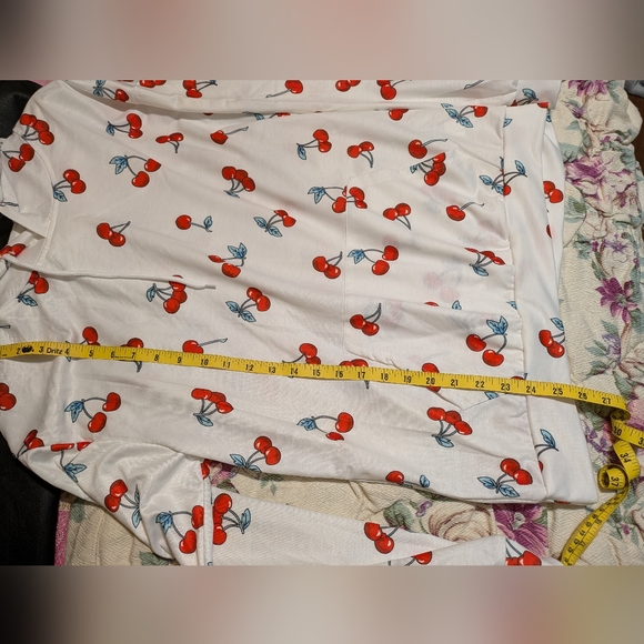 NWOT Cherry-print Hoodie - Picture 9 of 9